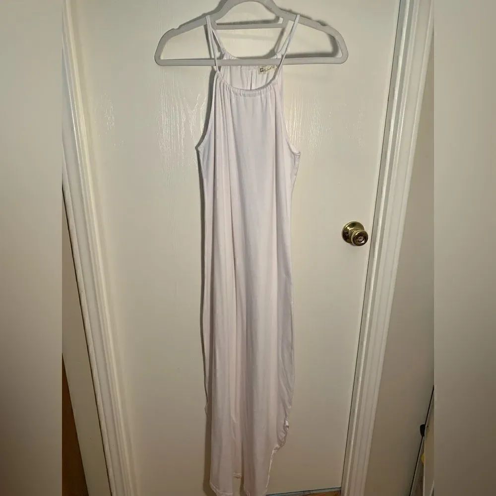 For G and PL EUC white high neck maxi dress Size Small